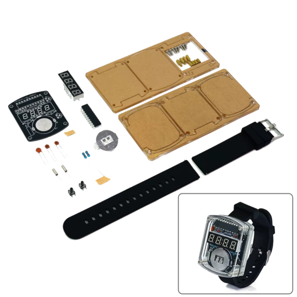 Elektronische Uhr DIY Kit LED Digital Rohr Display Mikrocontroller Uhr Montage Platine Machen Kreative Schweißen Praxis